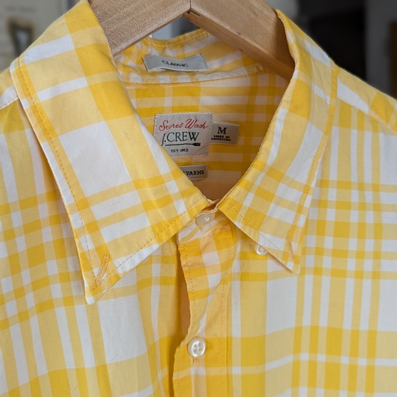 J. Crew plain yellow classic shirt M - Picture 6 of 6
